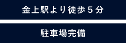 駐車場完備 ひたちなか海浜鉄道金上駅から徒歩5分
